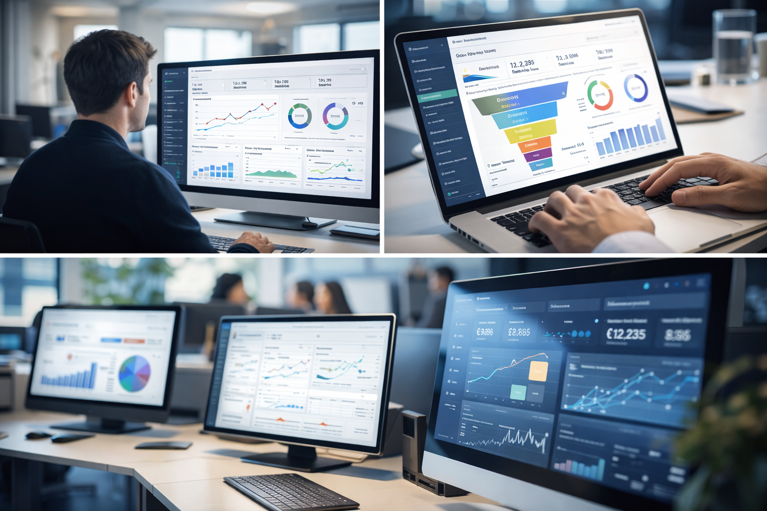 Professional marketing analytics dashboard with real-time data